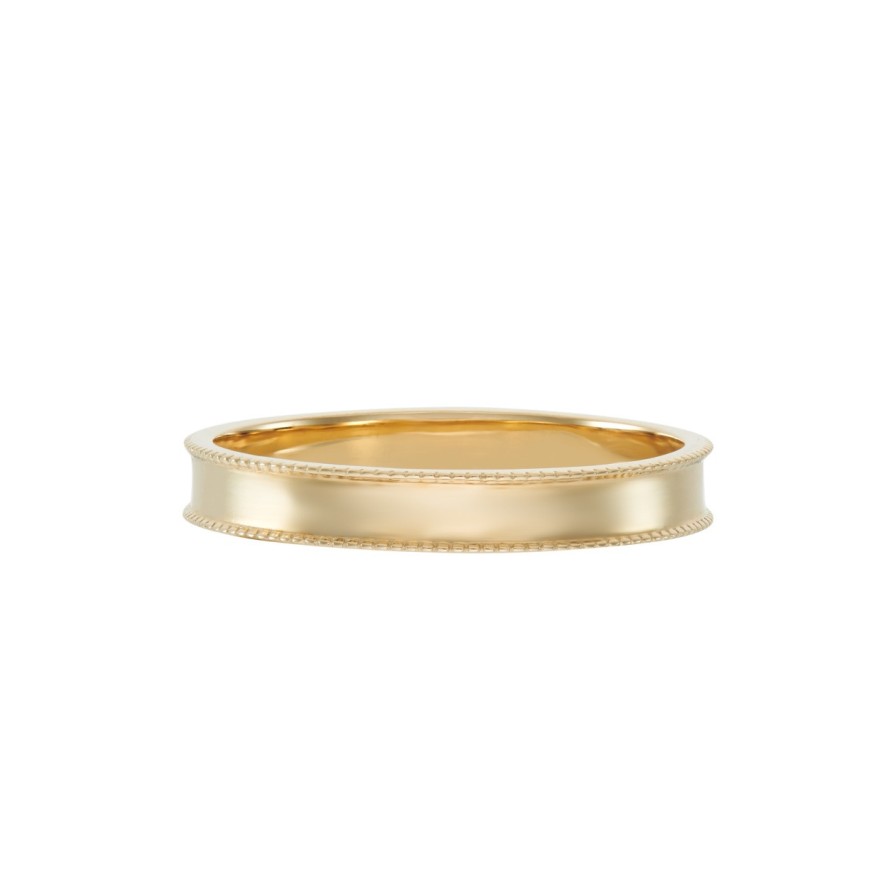 Rings Tomfoolery London | 3Mm Dala Milgrain Edged Band