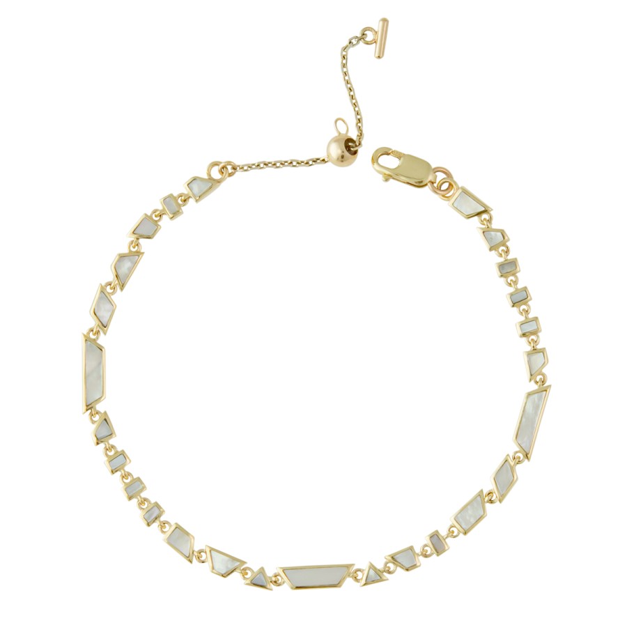 Bracelets Tomfoolery London | Tesserae Mother Of Pearl Mini Bracelet