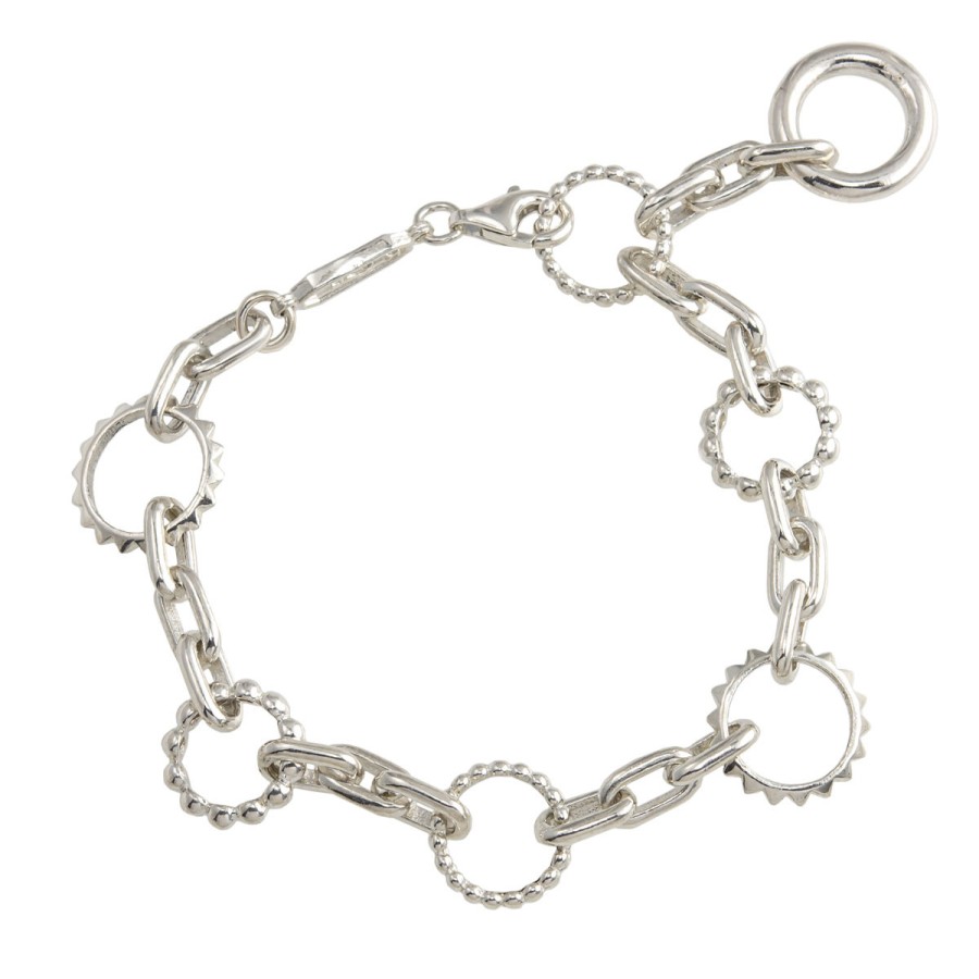 Bracelets Tomfoolery London | Silver Spinning Chain Bracelet