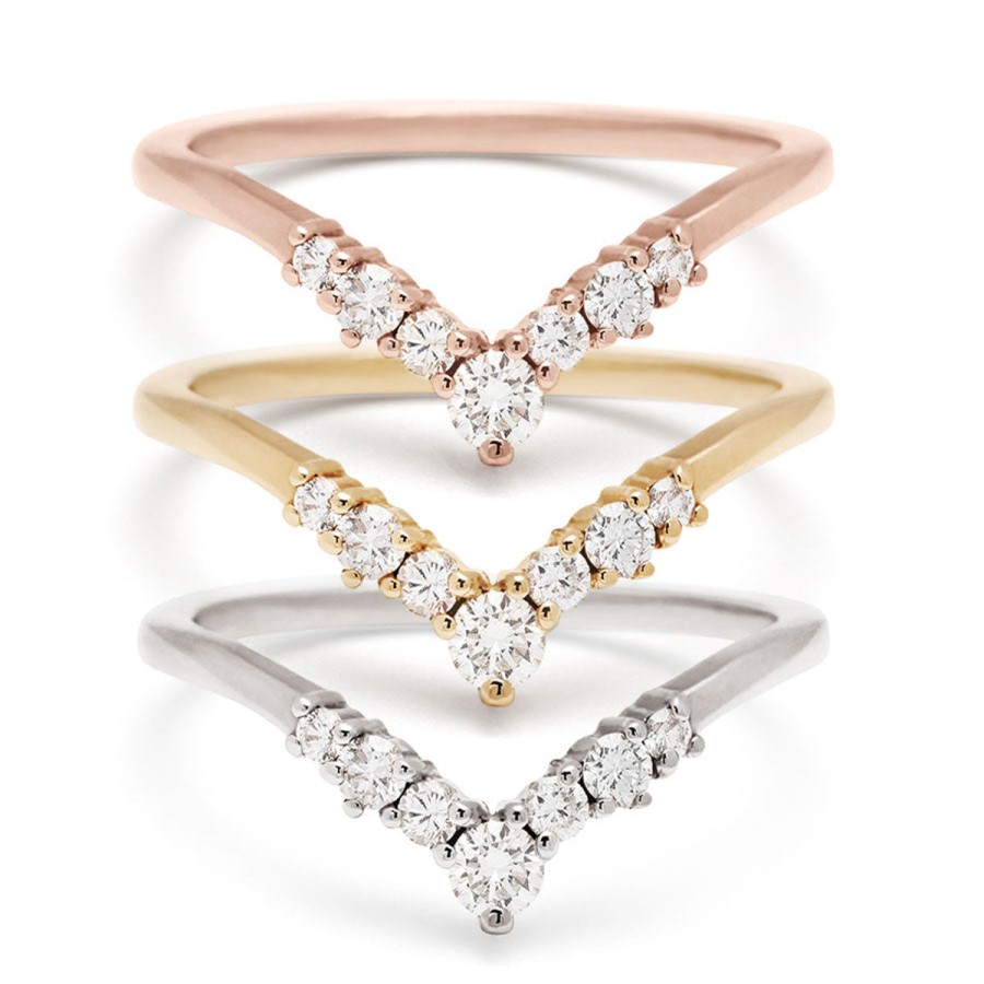 Rings Tomfoolery London | White Diamond Celestine Tiara Band