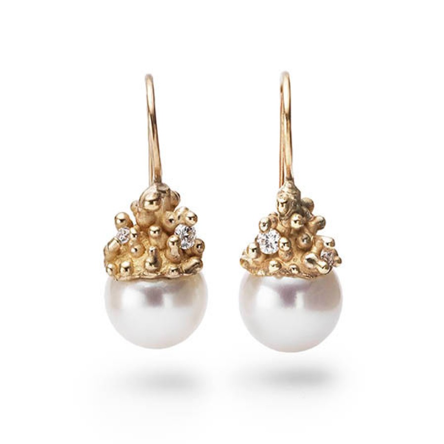 Earrings Tomfoolery London | Pearl Encrusted Drop Earrings