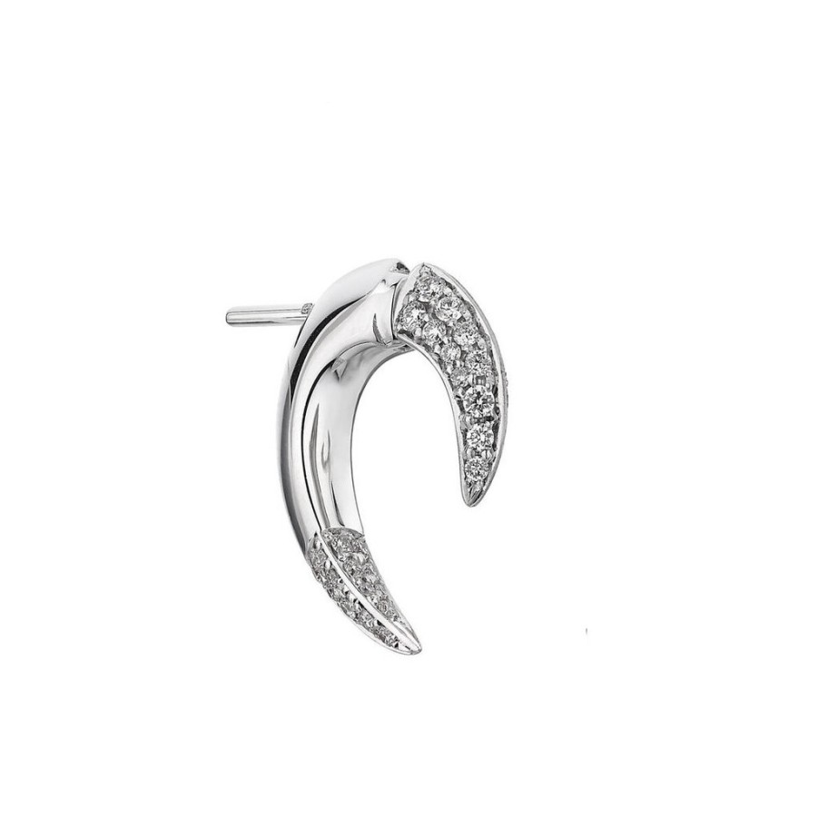 Earrings Tomfoolery London | White Gold Diamond Talon Earring